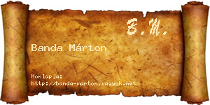 Banda Márton névjegykártya